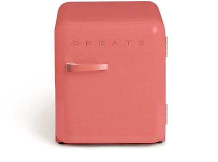 CREATE - Koelkast in retrostijl - Terracotta - Handvat Terracotta - FRIDGE RETRO 48L