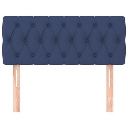 vidaXL - Hoofdbord - 90x7x78/88 - cm - stof - blauw