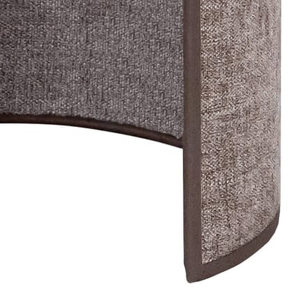 Euluna wandlamp Celine, cappuccino, chenille stof, 24 cm