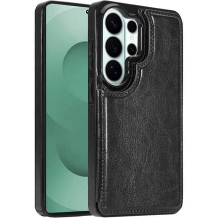 ShieldCase Wallet Case - Geschikt voor Samsung Galaxy S26 Ultra - Portemonnee hoesje - Zwart