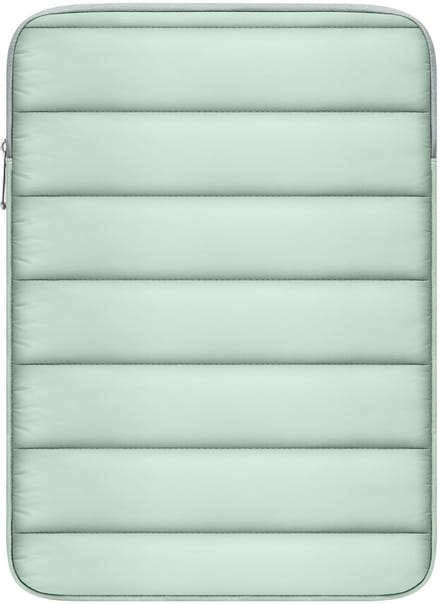 Dailygoods- Tablettas Gewatteerd - 9-11 Inch - Polyester - Compatibel met iPad Air 5/iPad Pro 11/Tab S8 - Dames - Erwtengroen - Tablethoes