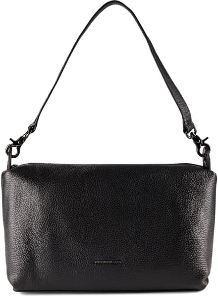 MANDARINA DUCK Leren schoudertas Mellow Leather Shoulder Nero zwart