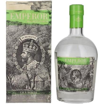 Keizer Rum Emperor Mauritian Rum LILY WHITE 42% Vol. 0,7l in geschenkverpakking