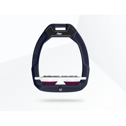 Veiligheidseisen voor paardrijden Plat Grip Rood/Wit/Pruim Flex-On Safe-On