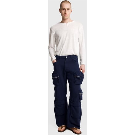Heren Mid-Waist Wijde Been Gebreide Broek