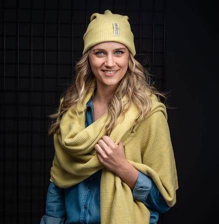 Sjaal Buffalo - Licht oud geel