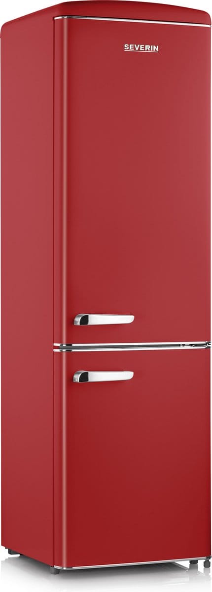 Severin RKG 8917 Retro Koel-Vriescombinatie – 244 Liter – LED – Retro Design - Rood