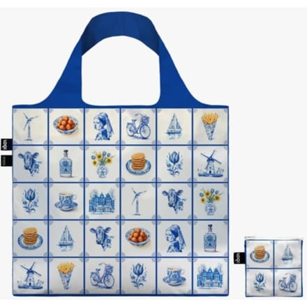 LOQI Shopper - Delfts Blauw Design - Gerecycled materiaal