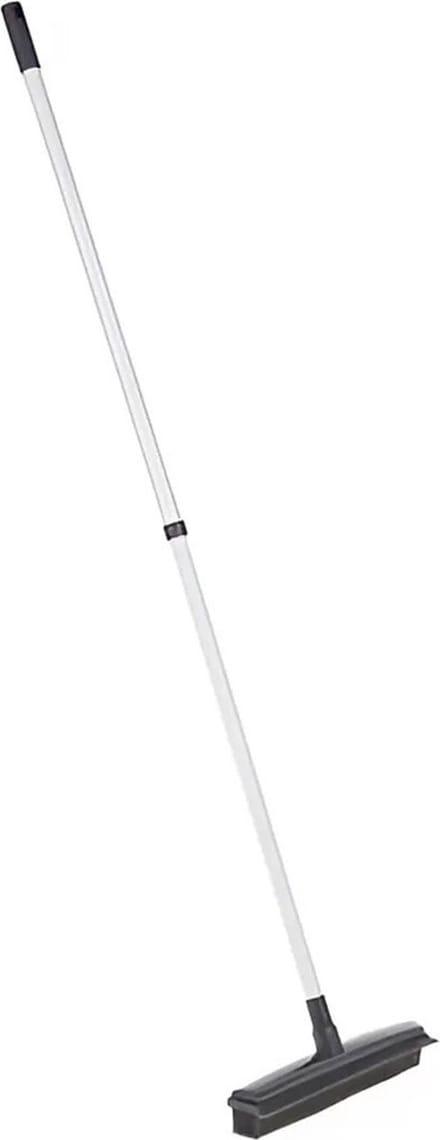 5Five Bezem - rubber - 2 in 1 - met trekker - telescopisch - 31 cm - gladde vloeren