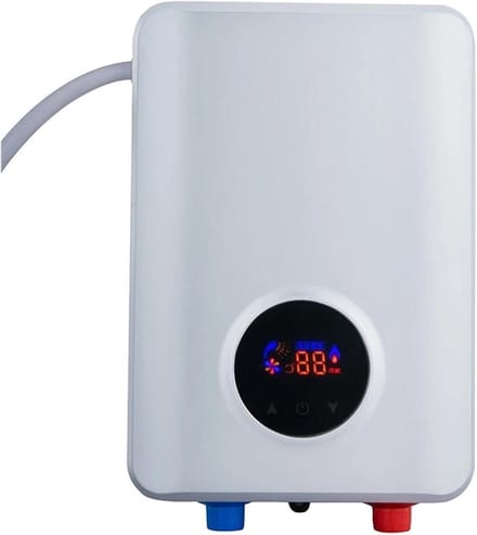 Elektrische Boiler - Doorstroomverwarmer Mini - Direct Warm Water - Energiebesparend Efficiënt - One Size - Wit