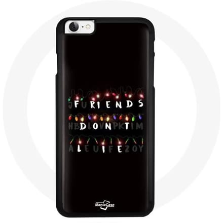 Coque pour Iphone 7 - Stranger Things - Affiche Friends Don't Lie - Noir - Rigide - Synthétique