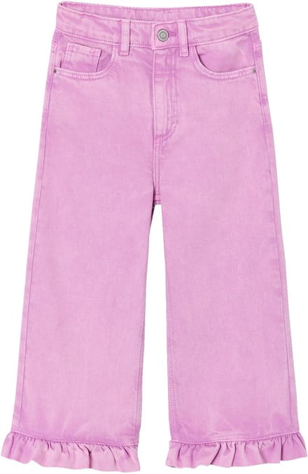 Vertbaudet Wijde broek met ruches voor meisjes