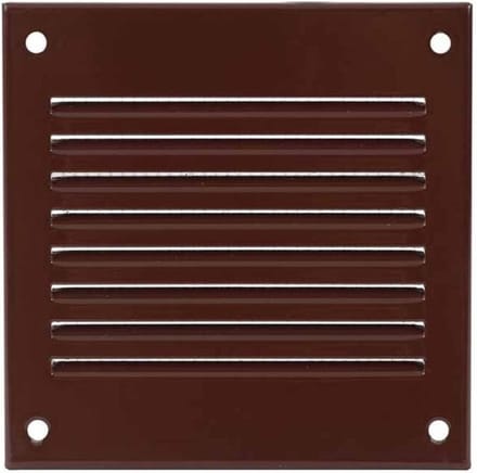 Metalen rooster 100x100mm bruin - MR1010B