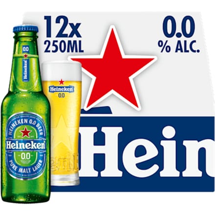 Heineken Premium Pilsener 0.0 Bier - 12 x 250 ml