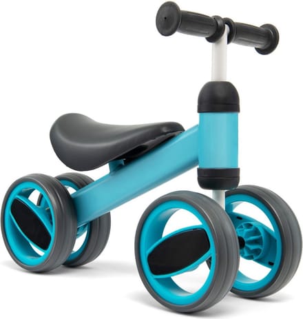 Trendmix Loopfiets 1-2 Jaar – Loopfiets met 4 Wielen – Kinderloopfiets met Stuurbegrenzer – Blauw