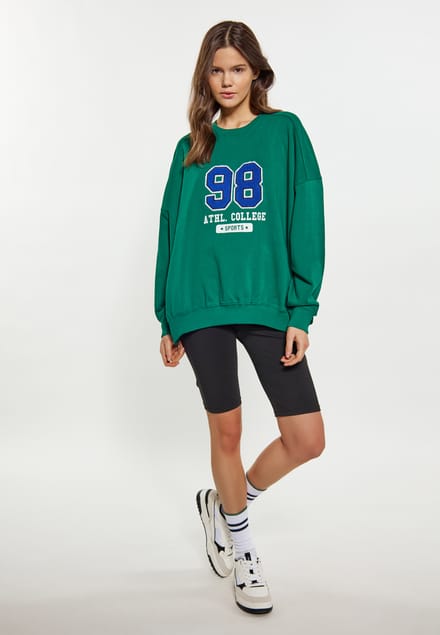 Mymo Sweatshirt Dames donkergroen