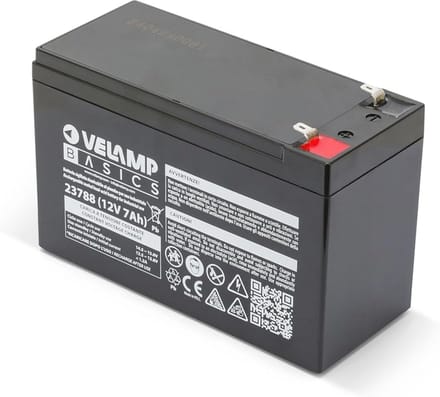 Oplaadbare 12V 7Ah loodbatterij met FASTON connectoren