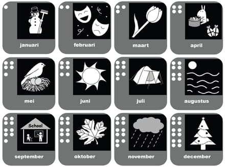 Magnetische pictogrammen | MAANDEN VAN HET JAAR | EasyAuti