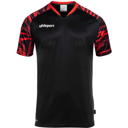 Uhlsport Goal 25 Shirt Zwart-Rood Maat 2XL