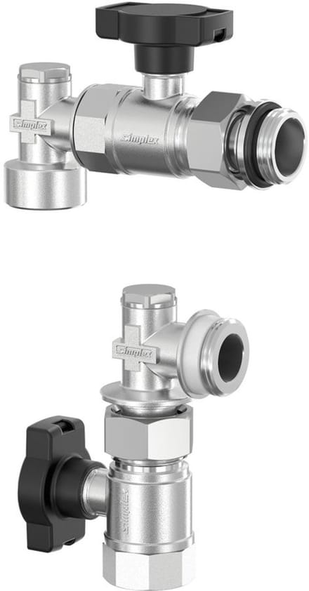 Flamco Verteileranschluss-Set senkrecht DN20 G1i x G1a MS vern., F14023