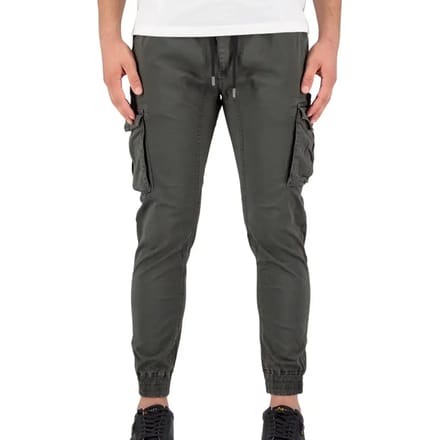 Cargobroek met labeldetails, model 'Twill'