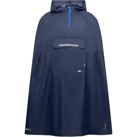 Trespass - Unisex Qikpac Waterdichte Opbergbare Poncho met Capuchon (Marine)