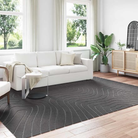 vidaXL - Binnen- - en - buitenkleed - PALMERAS - Antraciet - 200 - x - 280 - cm