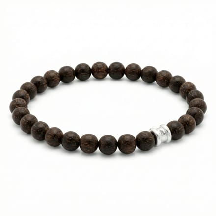 STEEL & BARNETT - Kralenarmband Heren - Essential - Matte Bronziet - Maat S