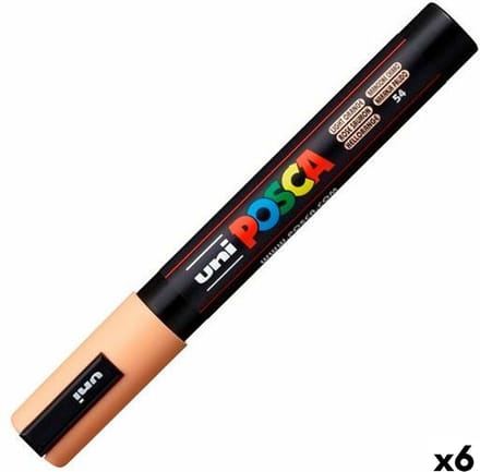 Posca - Verfstift posca pc5m m zalmroze | 6 stuks