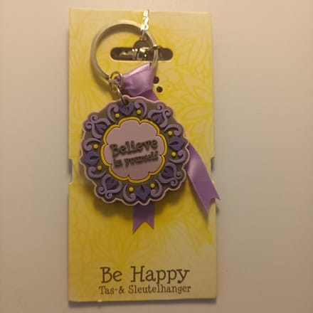 Be Happy - Sleutelhanger - Believe in yourself