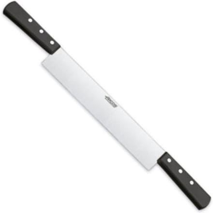 Couteau à fromage 2 manches lame de 26 cm en acier inox