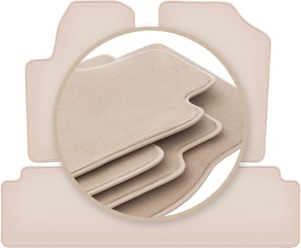 PREMIUM beige matten voor: Citroen Berlingo I combivan, Multispace 1996-2010