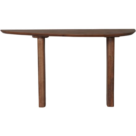 Sidetable Rhys 135 x 40 cm - Mangohout - Wandtafel - Haltafel - Japandi
