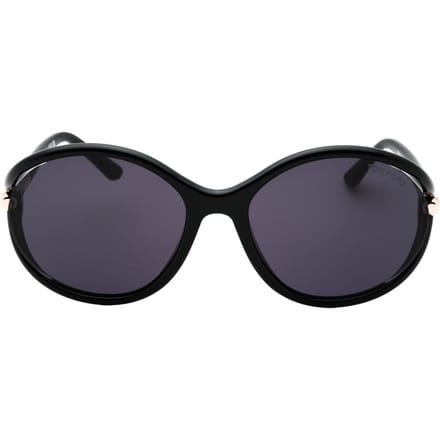 Tom Ford Dark Smoke Lens Glanzende Zwarte Zonnebril