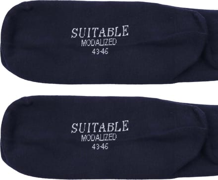 Suitable Sokken 3-Pack Donkerblauw - Maat 39-42 - Heren - Halfhoge sokken