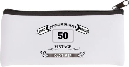 Akyol - oldtimer 50 jaar Etui - Verjaardag cadeau - papa - collega - grappige tekst - 20 bij 9 cm