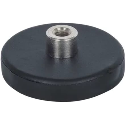 Fix-o-moll Bevestigingsmagneet - Rubber Bekleed Met Binnendraad - Neodymium - Diameter 31mm