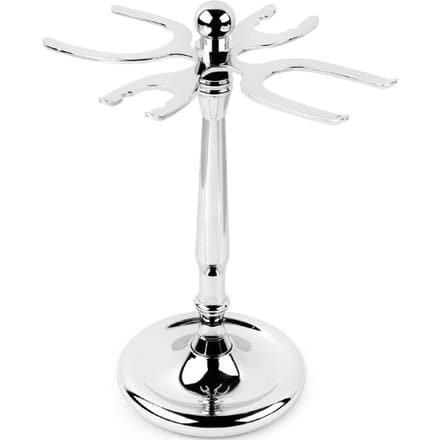 4-Tandige Scheermes en Borstel Stand Houder voor Scheerkwast Stand Gereedschap Scheeraccessoires white