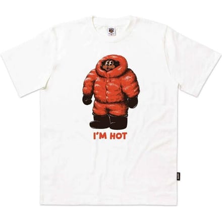 The Dudes T-shirt - I'm Hot - S tot L - voor Mannen - wit