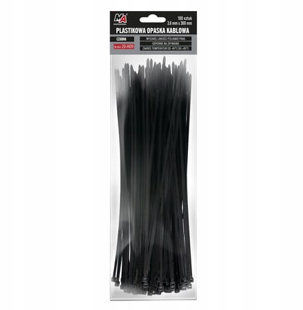 MA Professionele Kabelbinders Zwart 3,6mm x 300mm - 100 Stuks