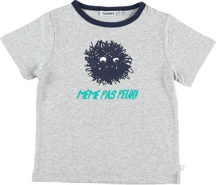 Noukie's - Pyjama - Zomer - Grijst / marine - meme pas peur - 6 jaar  116
