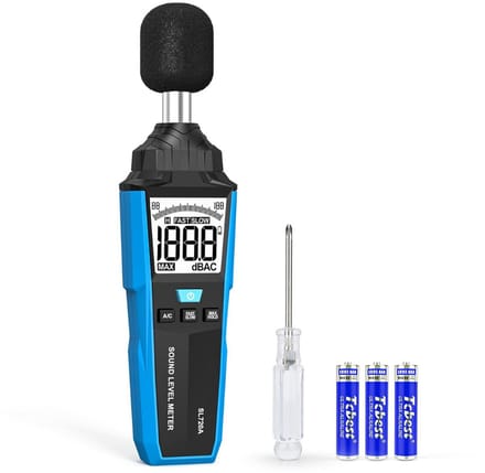 Professionele Decibelmeter - DB Meter - Geluidsmeter - Blauw