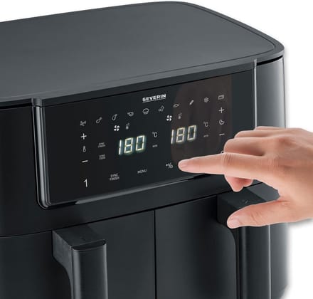 Heteluchtfriteuse met Dubbele Mand en Sync Functies voor Gezond Frituren