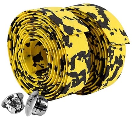 Dailygoody - Fietsstuurlint - Reflecterend - Geel/Zwart - Grip Tape
