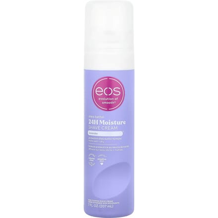 EOS, Shea Better, 24-Hour Moisture Shave Cream, Lavender, 7 fl oz (207 ml) white