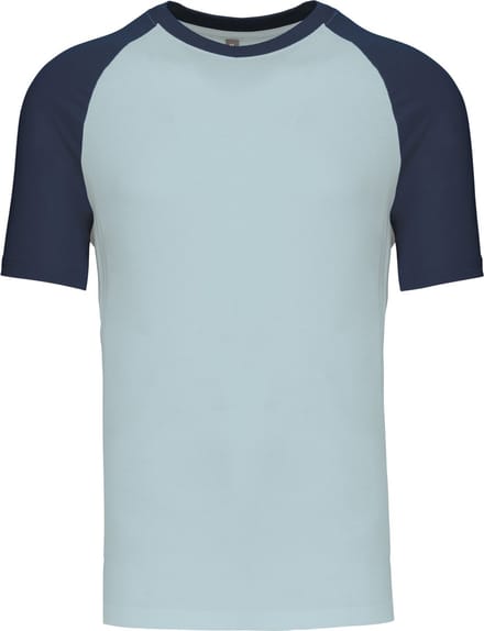 Kariban Baseball - Tweekleurig t-shirt K330 - Ice Blue / Denim - S