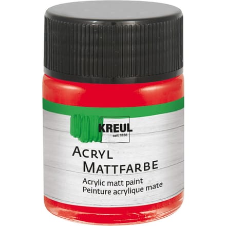 KREUL acryl matte verf, 50 ml - Rood
