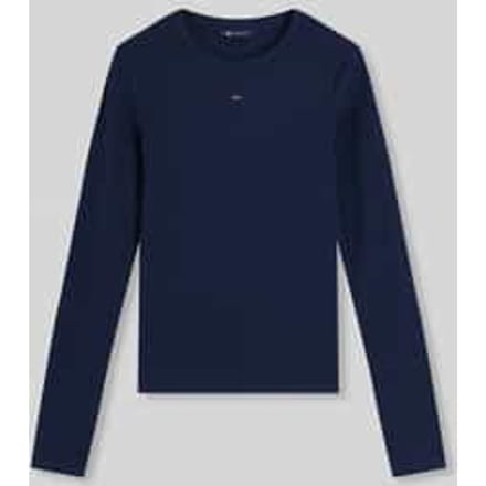 slim fit shirt met lange mouwen van katoenmix