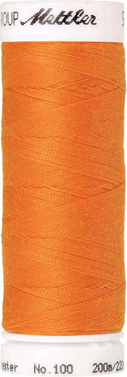 Amann Mettler Seralon Naaigaren – Pumpkin (0122) – 200 m – No. 100 – 100% Polyester – Per Stuk