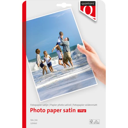 Quantore Fotopapier A4 - 170 gram - mat satijn pak a 50 vel